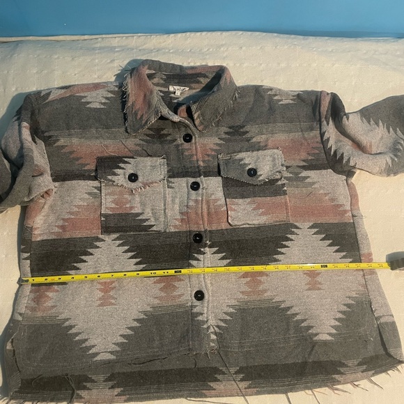 LA MIEL Multicolor Knit Jacket Size L Worn In great Condition - Picture 8 of 12